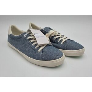 Old Navy Mens Blue Chambray Court Sneakers Memory Foam Size 9 NEW